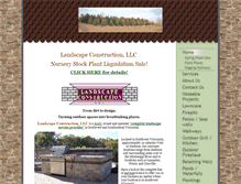 Tablet Screenshot of landscapeconstructionllc.com